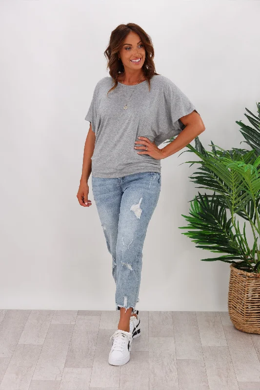 Betty Basics Maui Tee Grey Marle