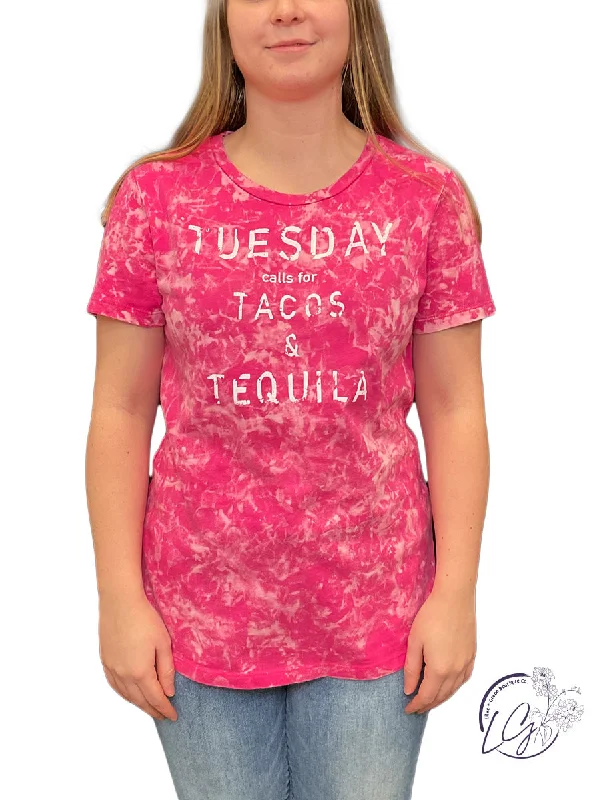 Tuesdays Calls for Tacos Tie-Dye Tee