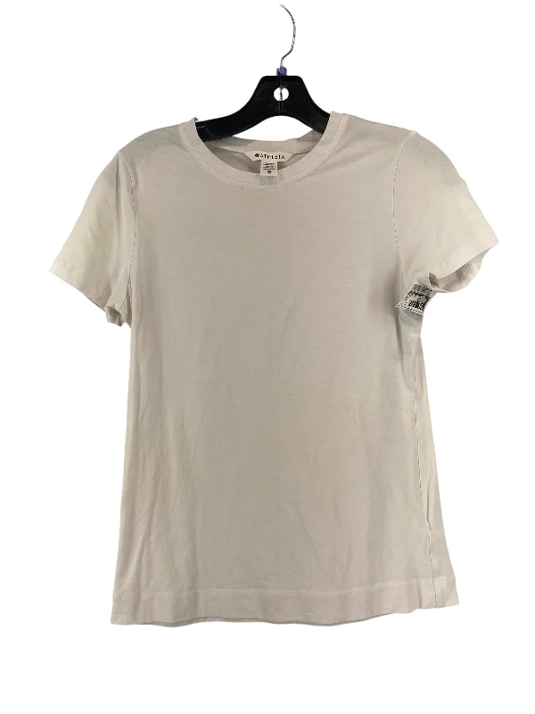 Athletic Top Short Sleeve By Athleta In White, Size: Xs