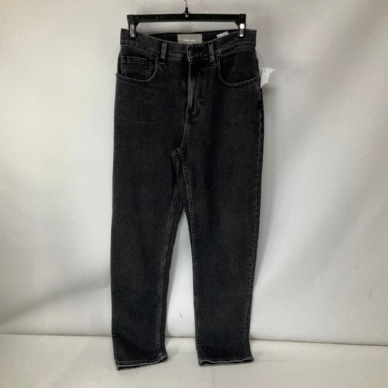 Jeans Straight By Everlane In Black Denim, Size: 2