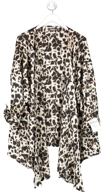 Missguided Brown Animal Print Kimono UK 26