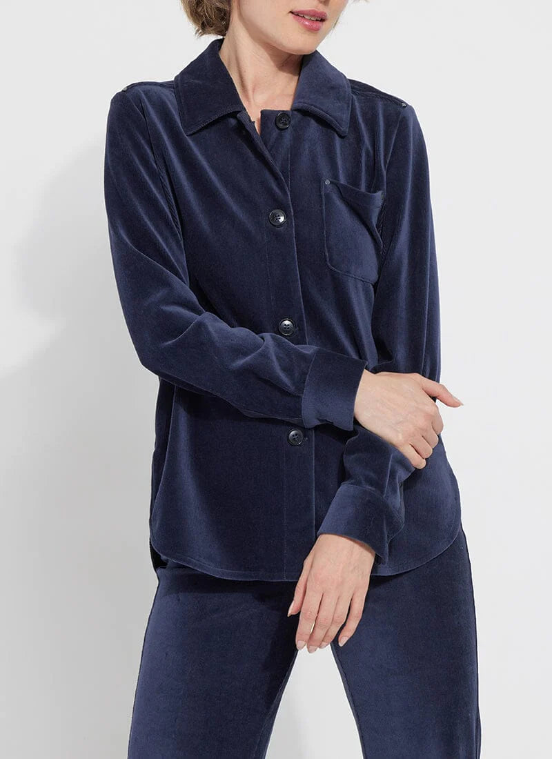 Stella Baby Cord Overshirt - True Navy