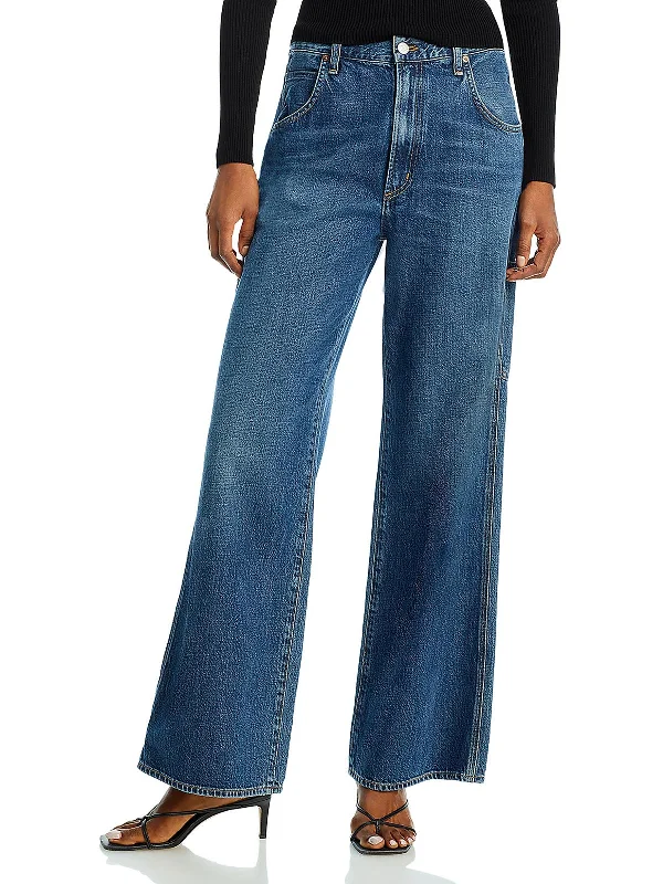 Womens High-Waist Carpenter High-Waisted Jeans