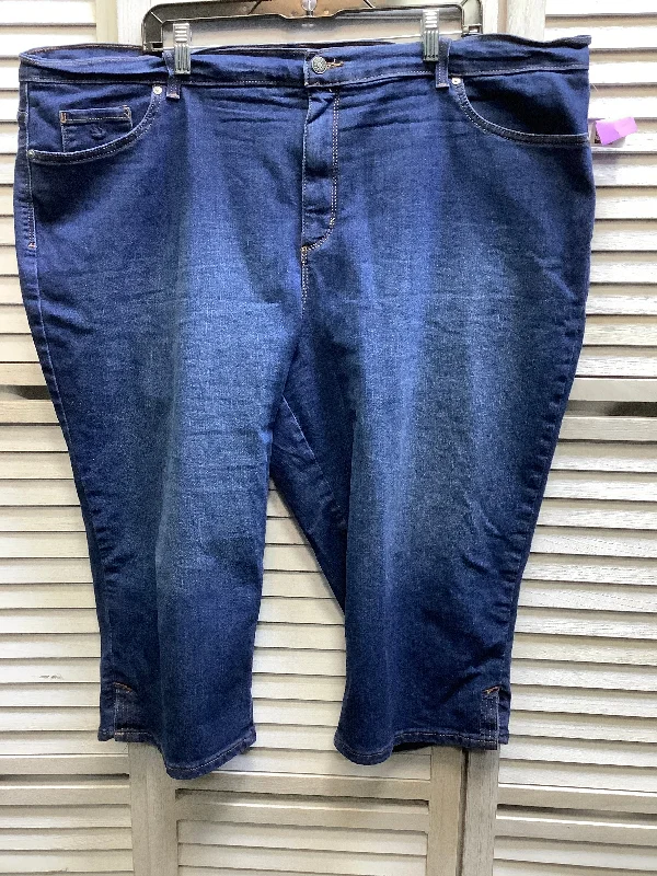 Blue Denim Capris Gloria Vanderbilt, Size 24