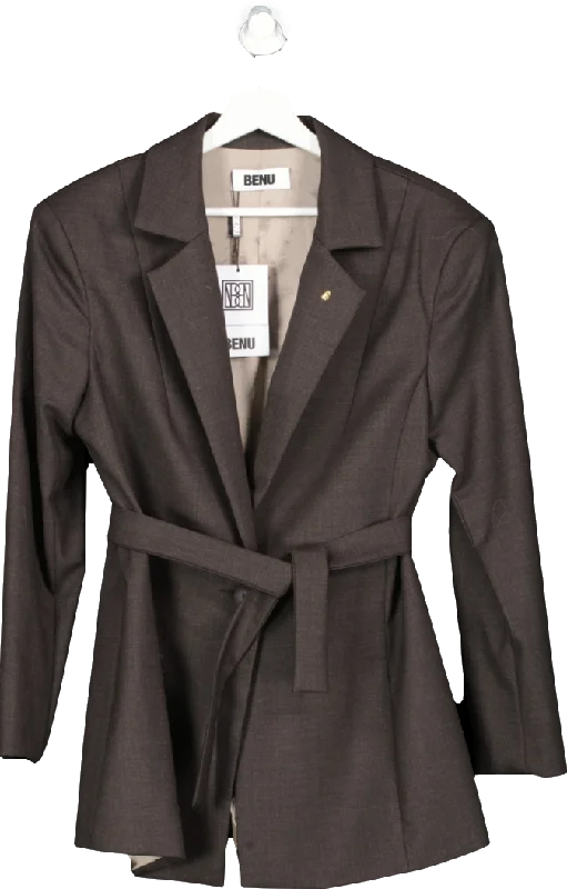 Benu Brown Tailored Jacket UK L