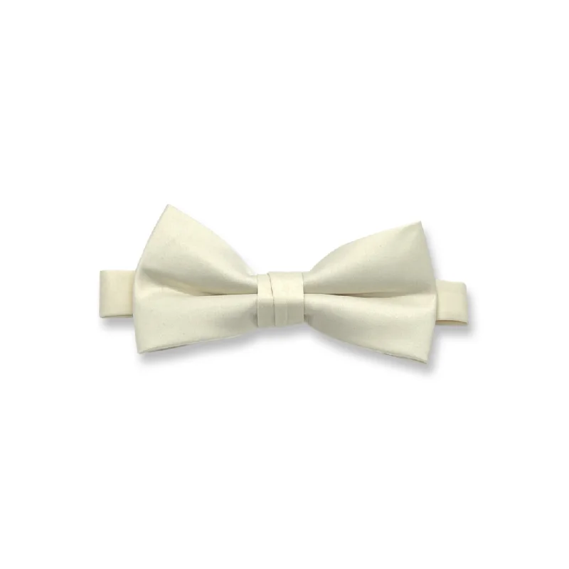 Ivory Cream Poly/Satin Bow Tie