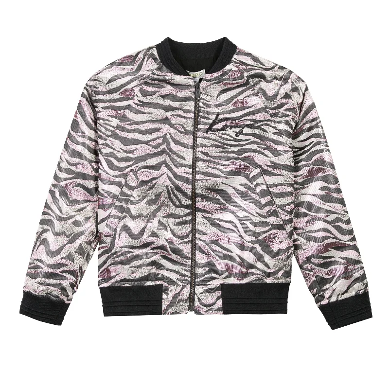 Kenzo Kids Patterned Sparkling Bomber Jacket