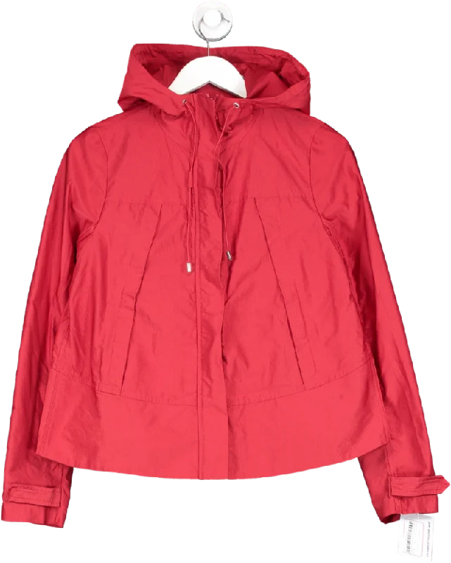 Land's End Red Hooded Lightweight Jacket UK 6