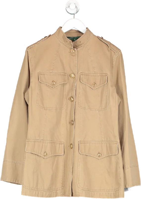 Ralph Lauren Beige Military Jacket UK 14