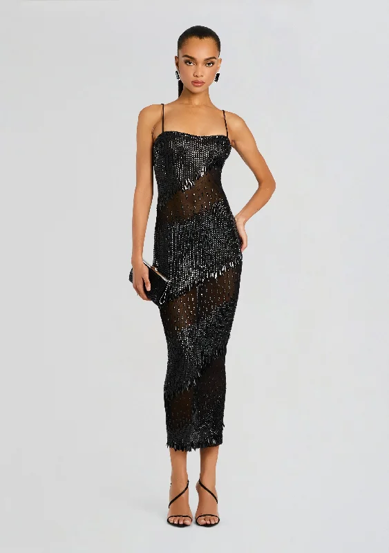 Carmine Embellished Dress