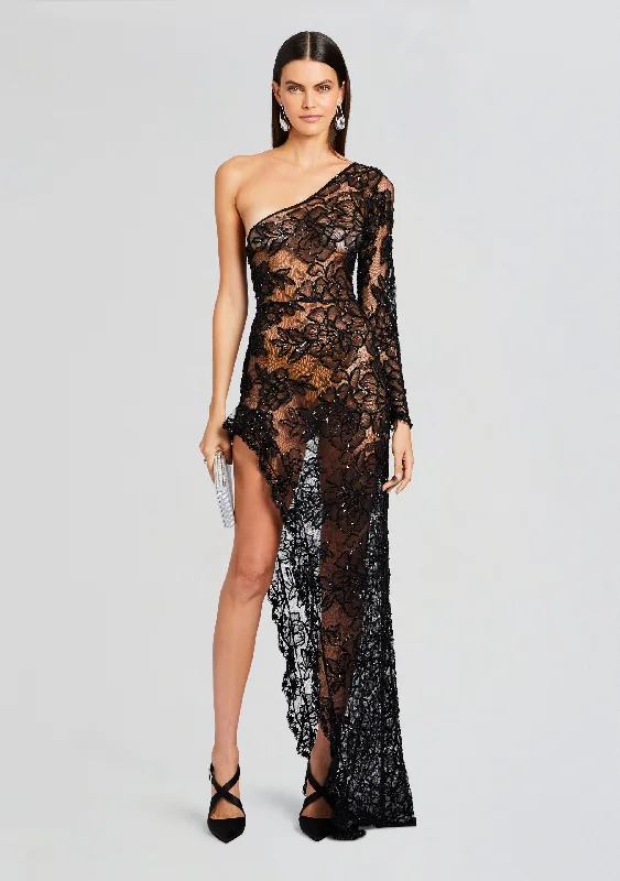 Olimpia Embellished Lace Dress