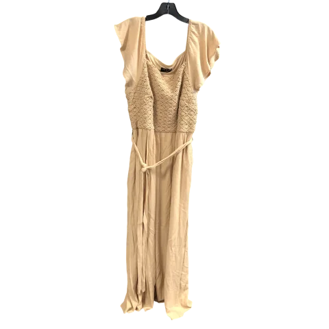 Dress Casual Maxi By Lane Bryant In Beige, Size: 16