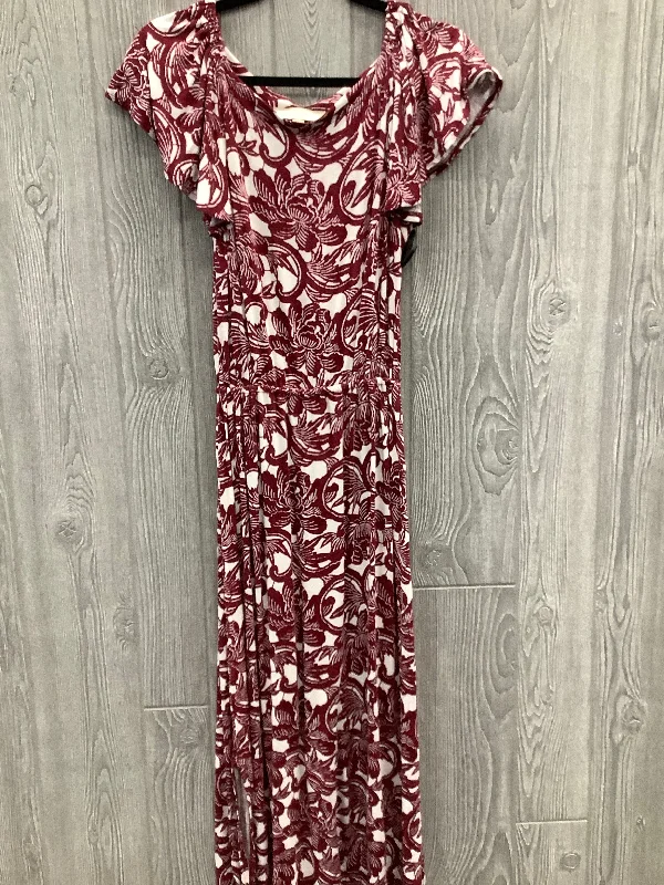 Dress Casual Maxi By Loft In Red, Size: Xs