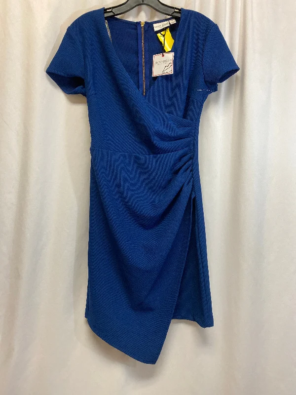 Dress Casual Midi By Bisou Bisou In Blue, Size: S