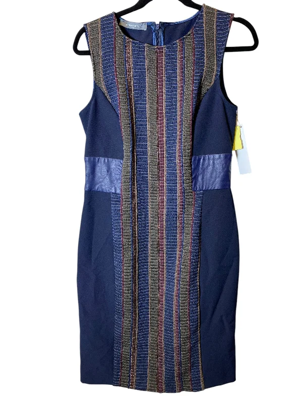 Dress Casual Midi By Sandro In Navy, Size: S