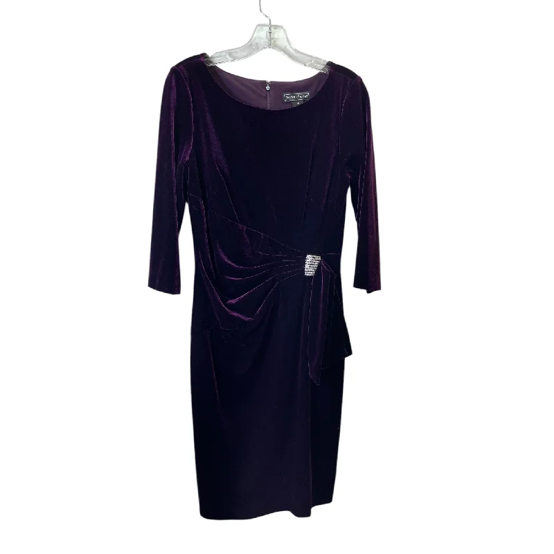 Dress Party Midi By Jessica Howard In Purple, Size:M