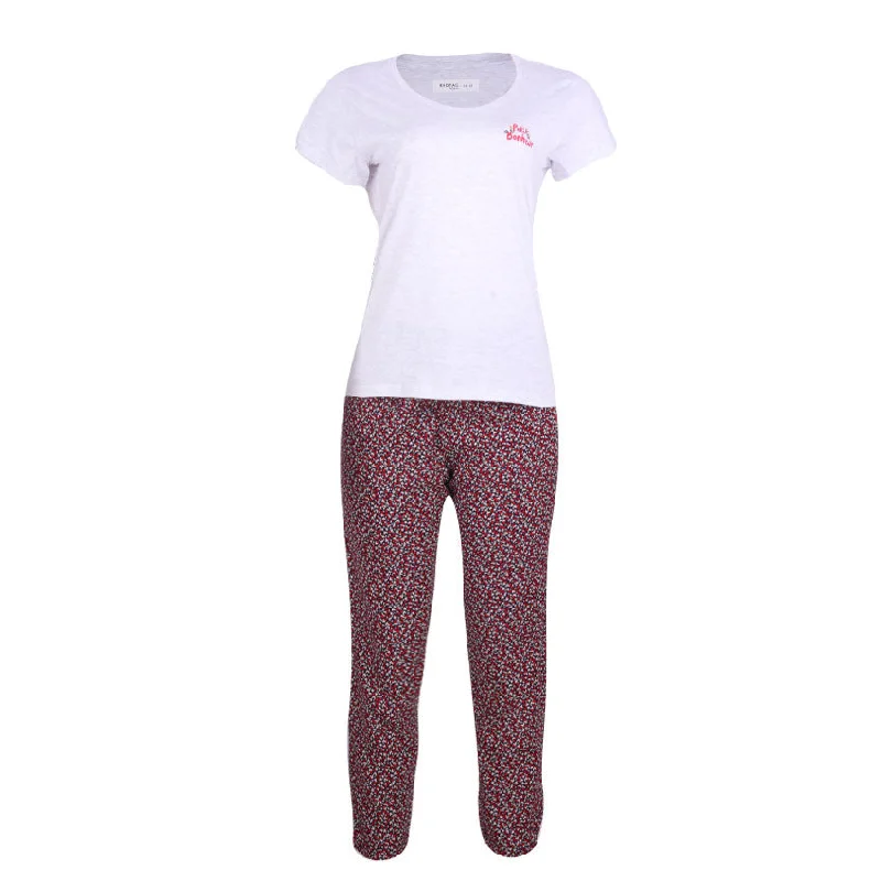 REDTAG Women's Pale Grey Pyjama Sets