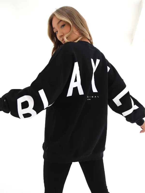 Isabel Oversized Jumper - Black