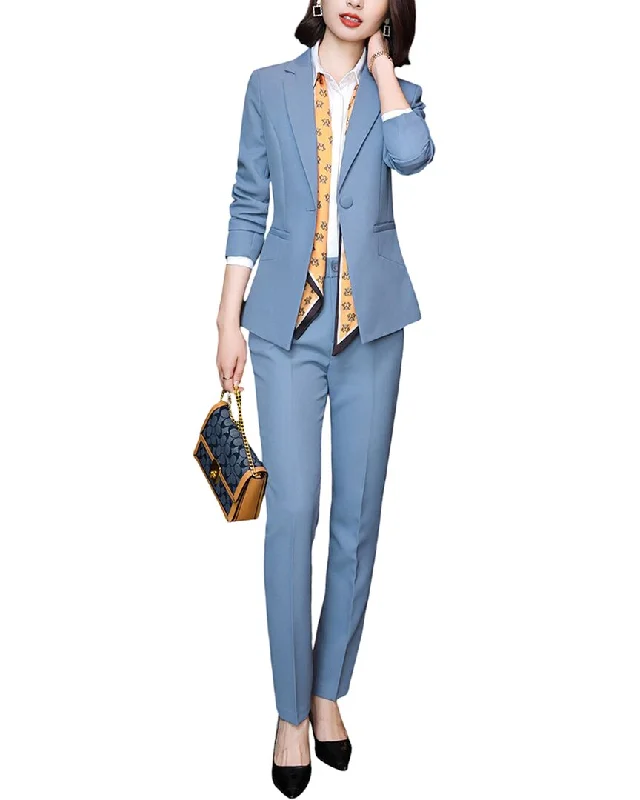 Bossy Chic 2pc Blazer & Pant Set