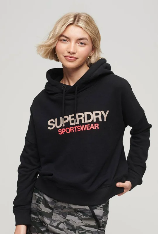 SUPERDRY SPORTWEAR LOGO BOXY HOOD